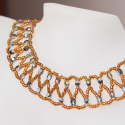 Necklace - Dentelle Oriana - Necklace - Laiton bronze